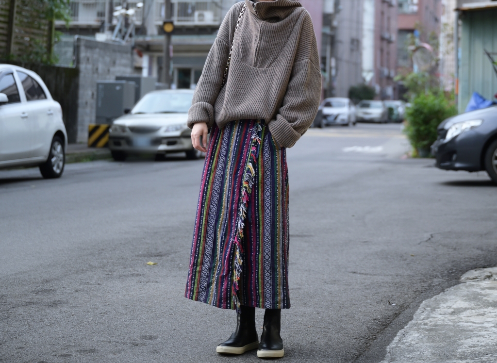 日本品牌 部落風圖騰綁帶裙 三色 size