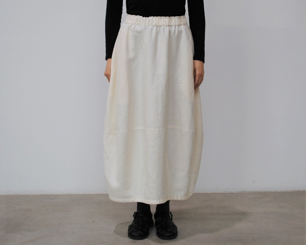 日本奶奶家 棉麻朱子織氣球裙 三色 size