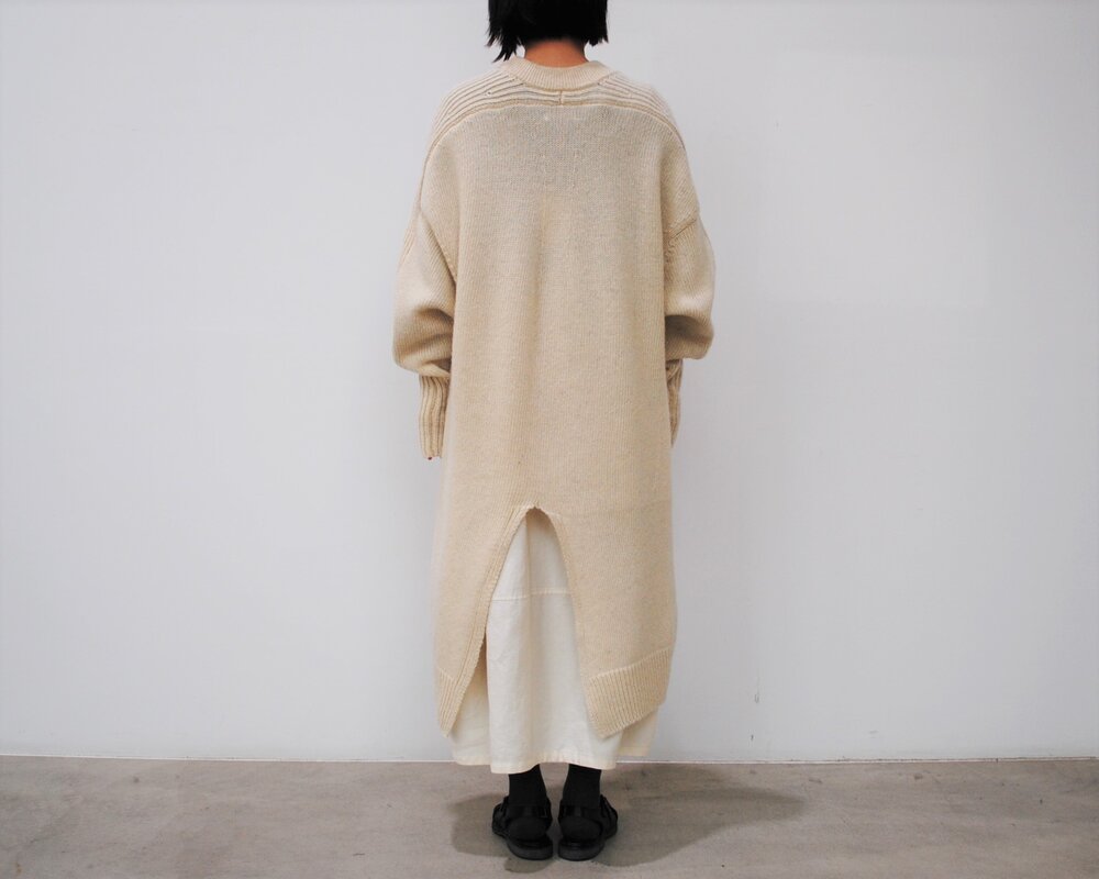 日本奶奶家 蒙古羊毛後開岔長洋 三色 size