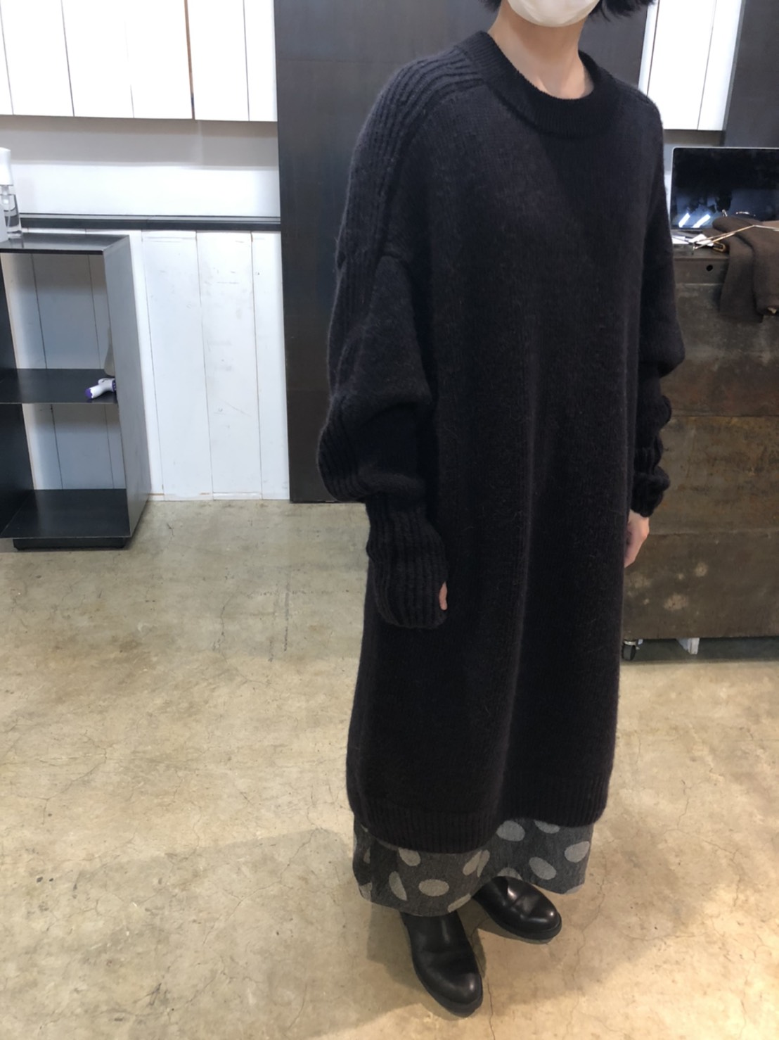 日本奶奶家 蒙古羊毛後開岔長洋 三色 size