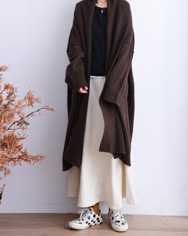 日本奶奶家 蒙古高原氂牛針織拉鍊外套 三色 size