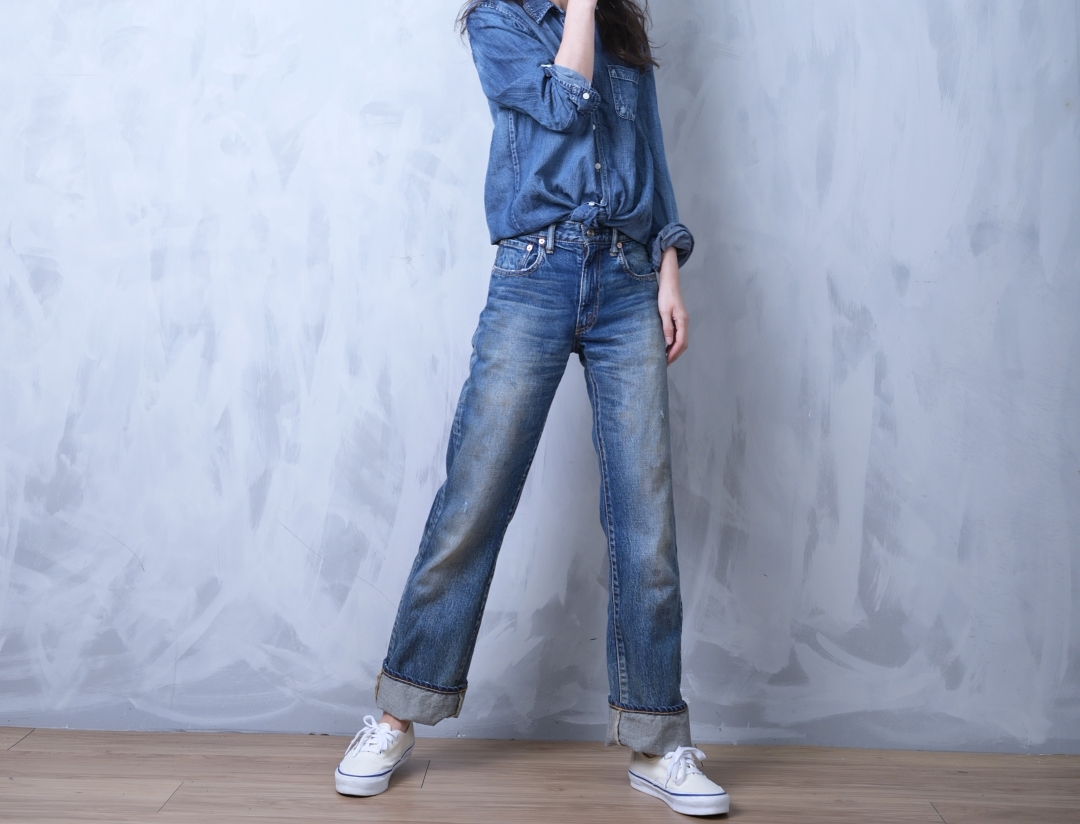 日本品牌 日本製騎士牛仔褲 2色 size