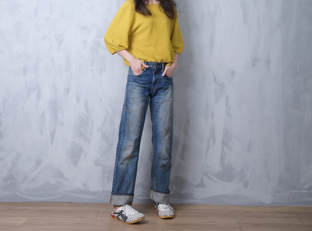 日本品牌 日本製騎士牛仔褲 2色 size