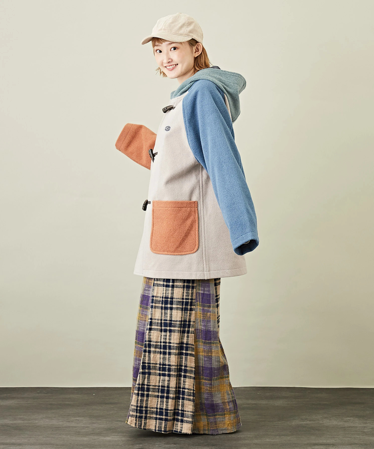日本品牌 牛角扣連帽短版外套 6色