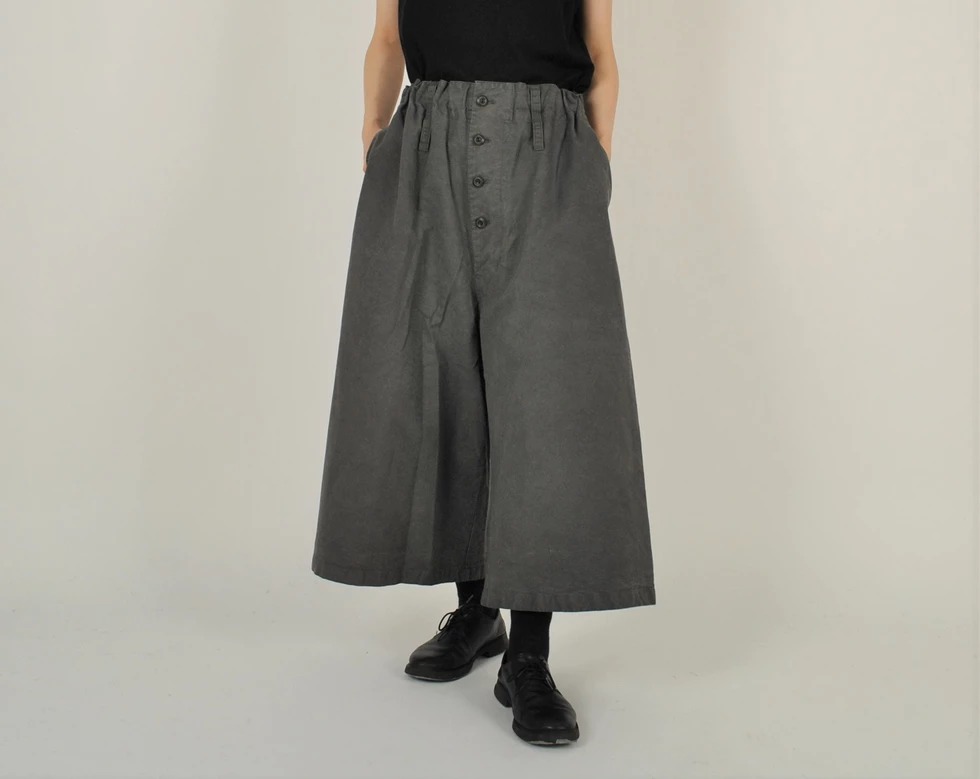 【限定色】日本奶奶家 綿30番四扣寬褲裙 2色 size