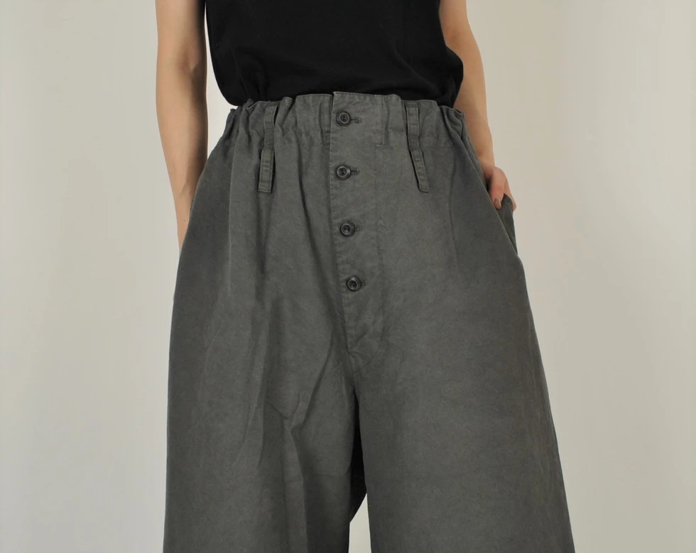 【限定色】日本奶奶家 綿30番四扣寬褲裙 2色 size