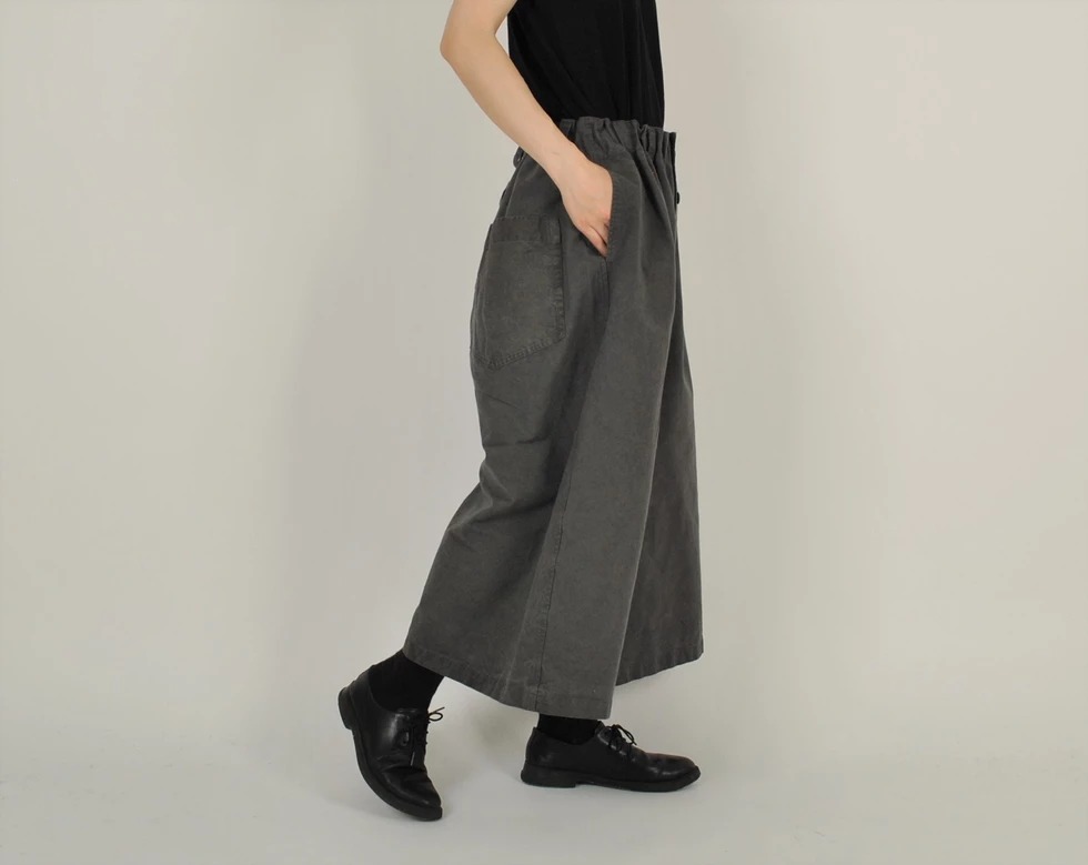 【限定色】日本奶奶家 綿30番四扣寬褲裙 2色 size