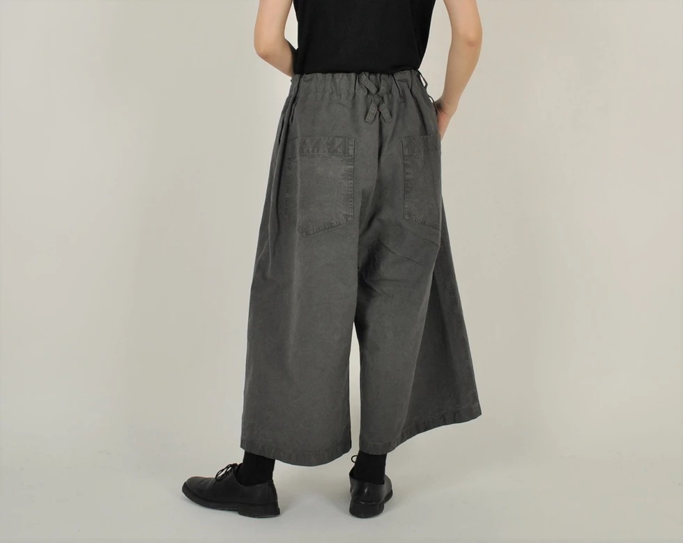 【限定色】日本奶奶家 綿30番四扣寬褲裙 2色 size