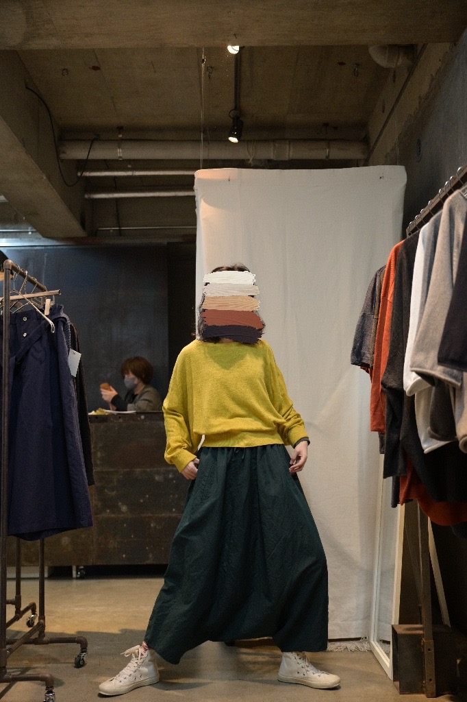 日本奶奶家 比利時麻造型袖針織上衣 5色 size