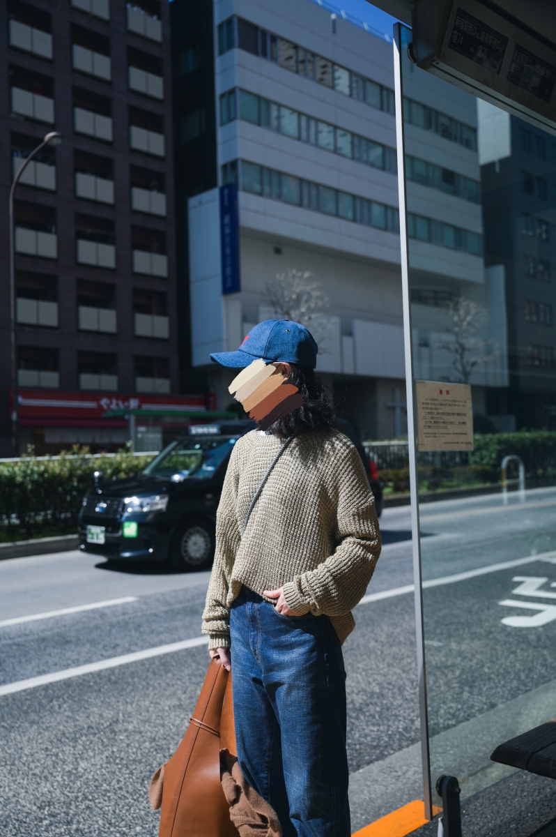 日本品牌 真絲亞麻混色針織衫 3色