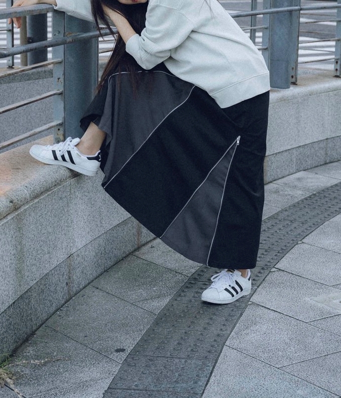 日本我愛牌 日本製斜紋拉鍊長裙 2色