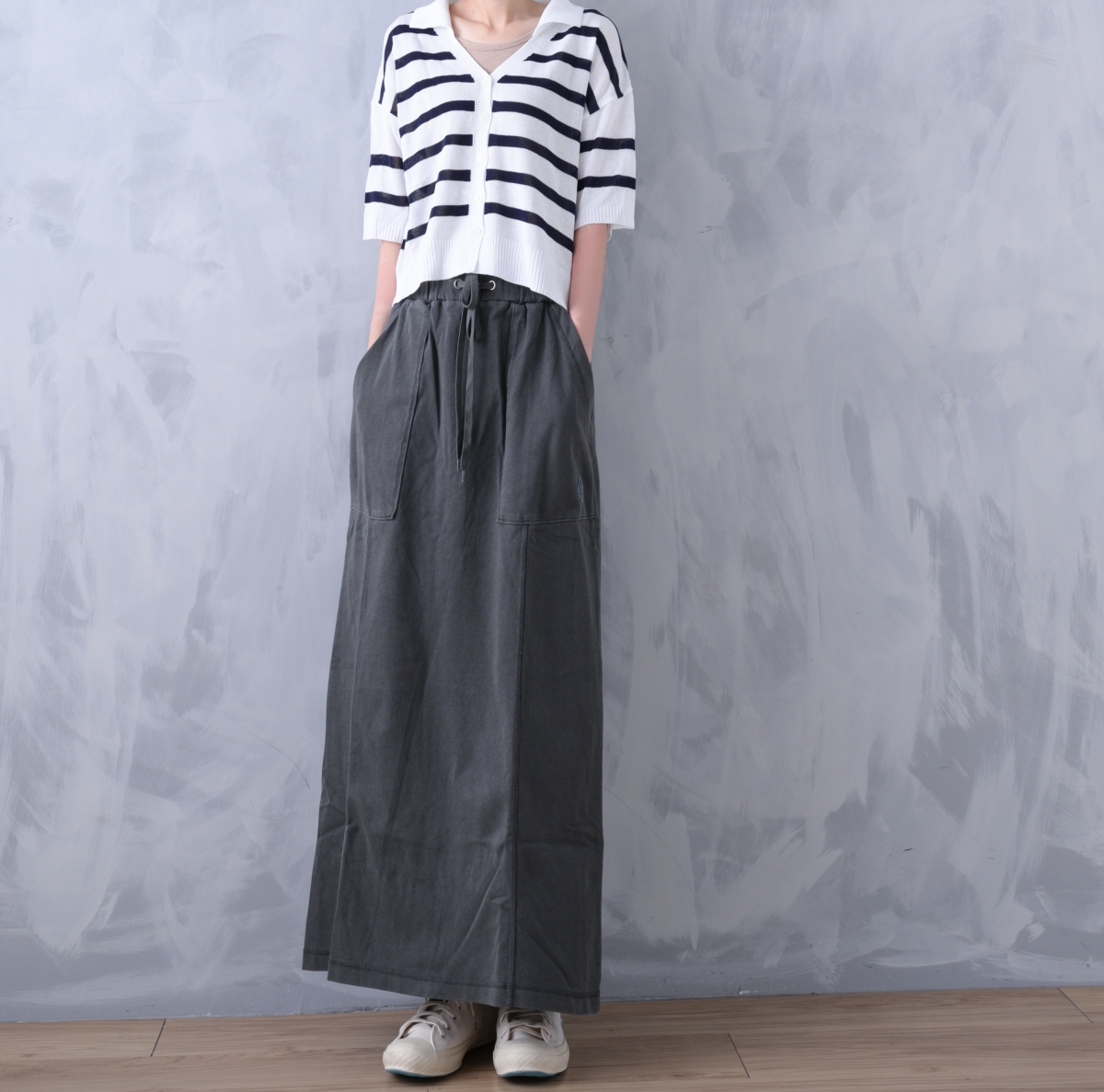 日本品牌 棉質休閒長裙 2色 size