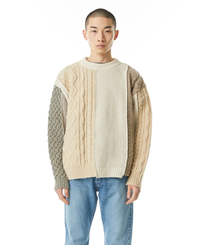 日本品牌 三種羊毛REMAKE針織上衣