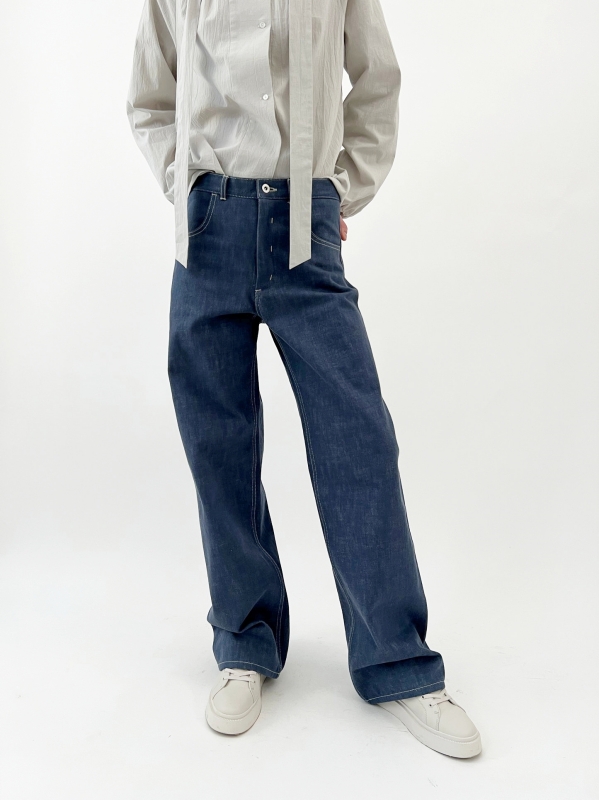 日本品牌 豆腐兄弟牛仔褲 13oz深藍色