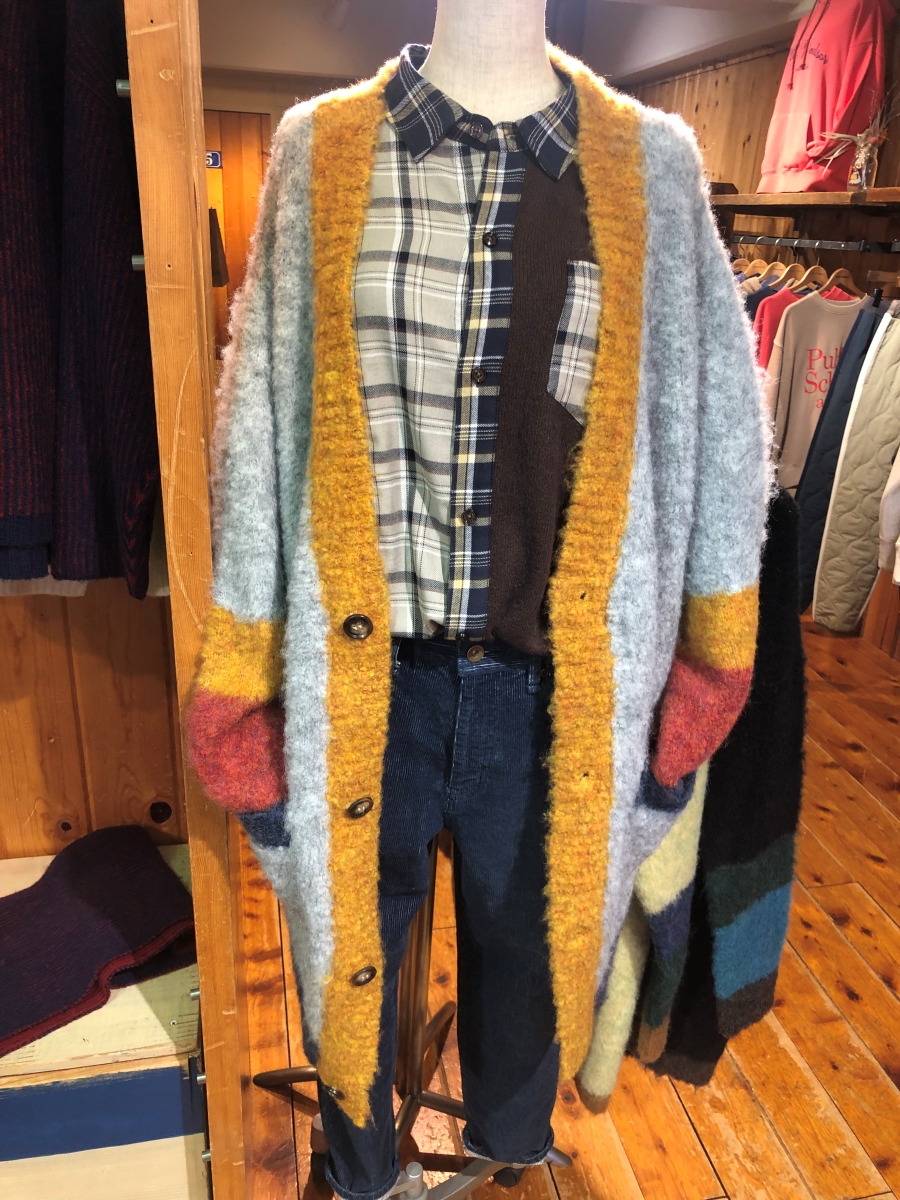 日本品牌 袖拚色羊毛長版外套 3色