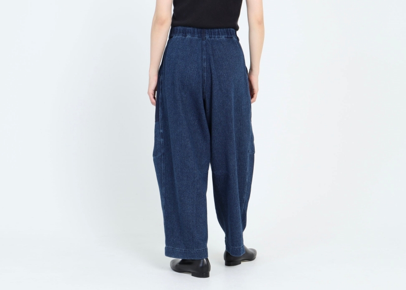 【限定色】日本奶奶家 棉藍染xCOTTON KERSEY梭織牛仔軍裝口袋褲