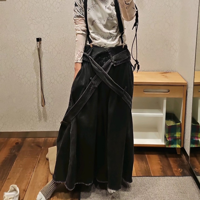 日本品牌 腰帶半身裙