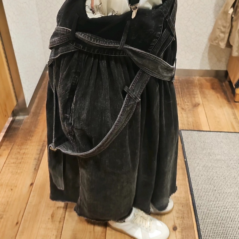 日本品牌 腰帶半身裙