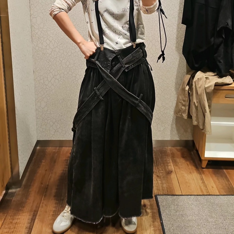 日本品牌 腰帶半身裙