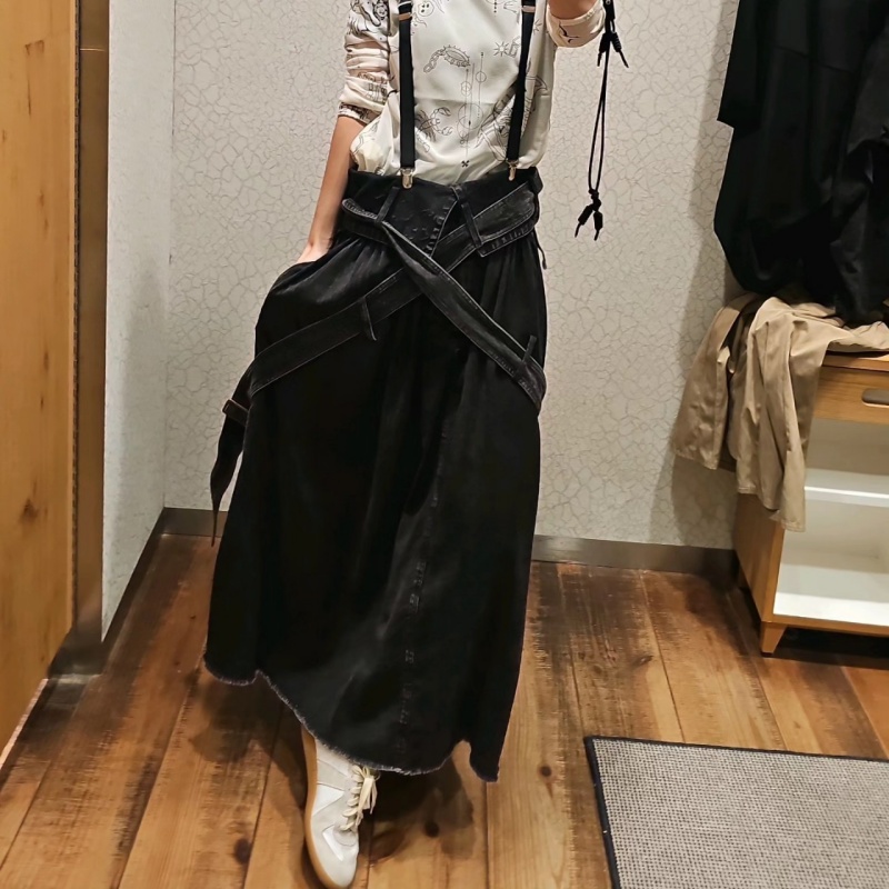 日本品牌 腰帶半身裙