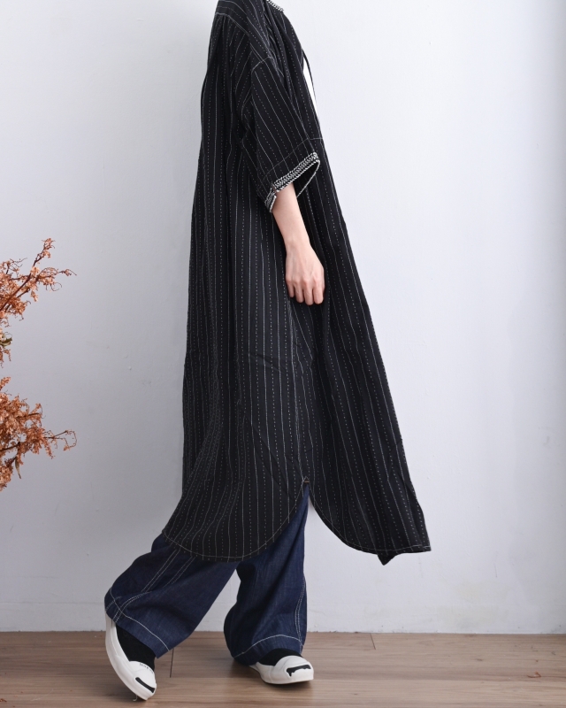 日本品牌 刺繡滾邊長洋 2色