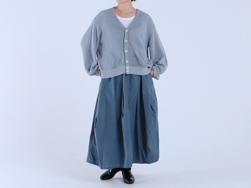 日本奶奶家 強撚綿氣球袖開衫 5色 size