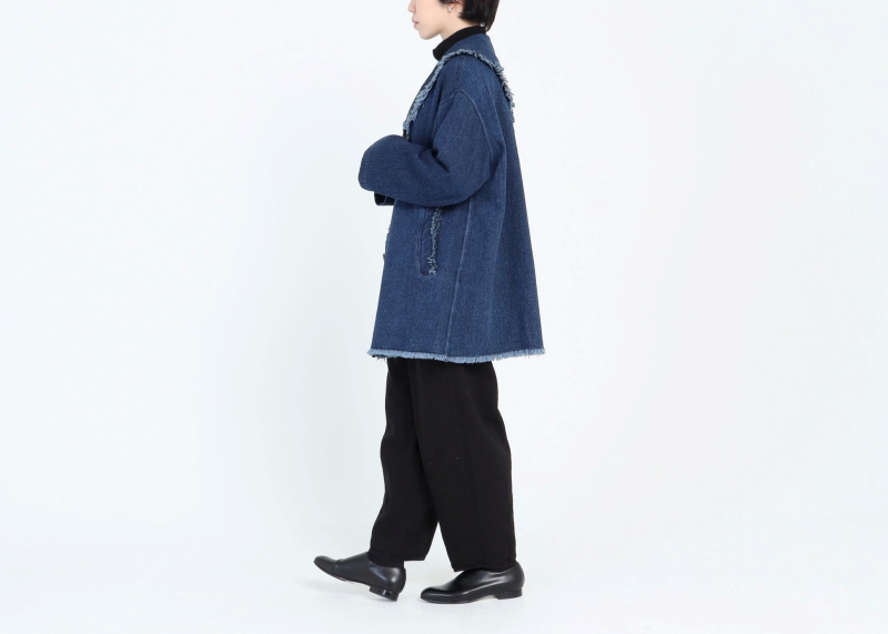 【限定色】日本奶奶家 COTTON KERSEY梭織牛仔水手外套