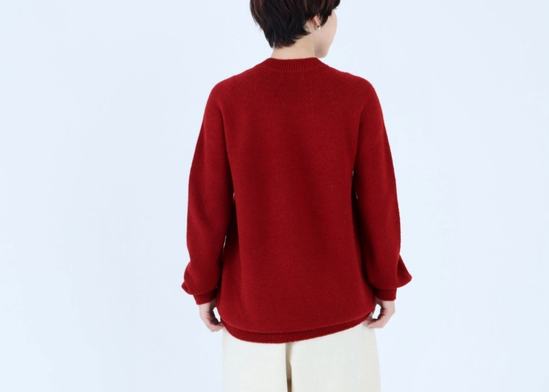 日本奶奶家 蒙古小駝毛弧線上衣 5色