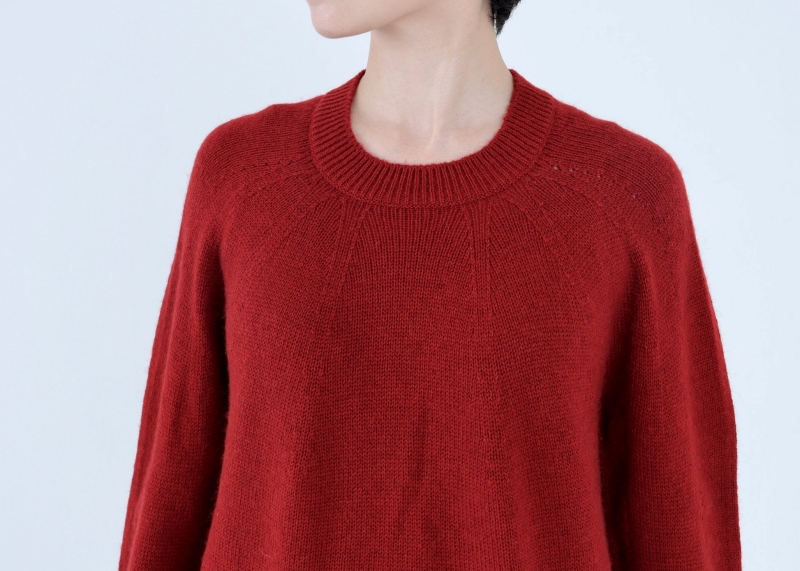 日本奶奶家 蒙古小駝毛弧線上衣 5色