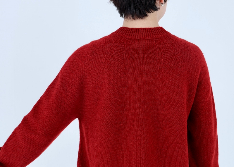 日本奶奶家 蒙古小駝毛弧線上衣 5色