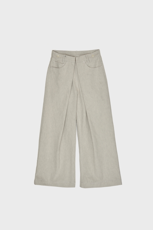 日本奶奶家2號 Front Tucked打摺寬褲 size