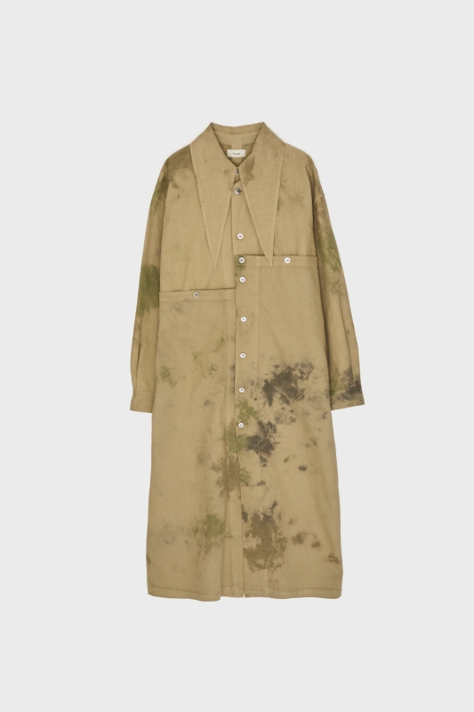 日本奶奶家2號 Hand Painting手壓染藝術家棉麻長洋 2色 size