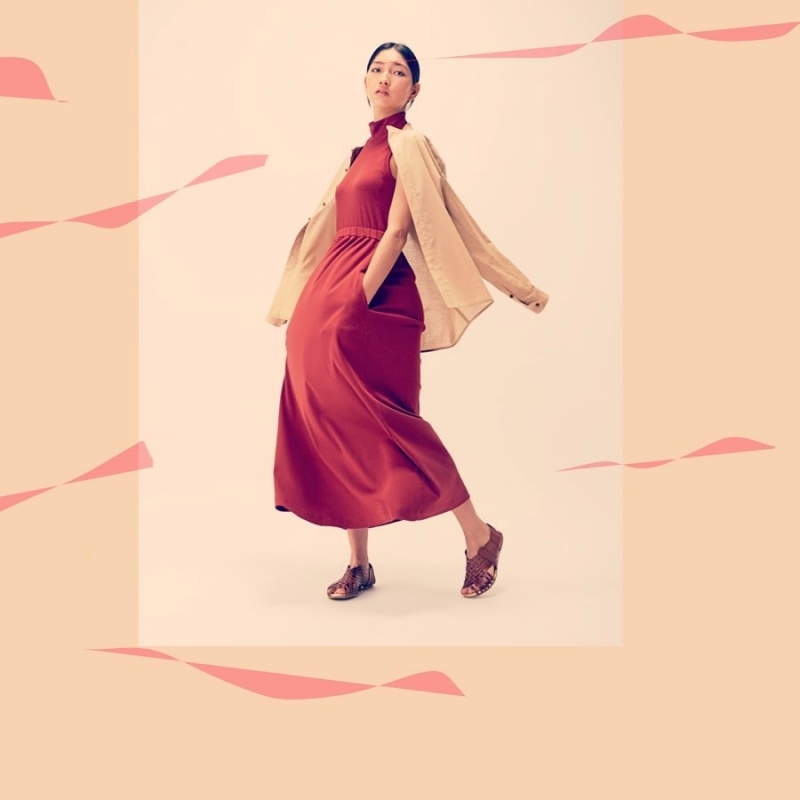 日本訂製服 削肩高領背心洋 2色