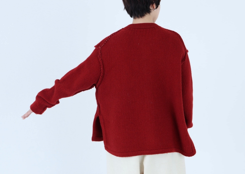 日本奶奶家 蒙古小駝毛口袋針織開衫 3色