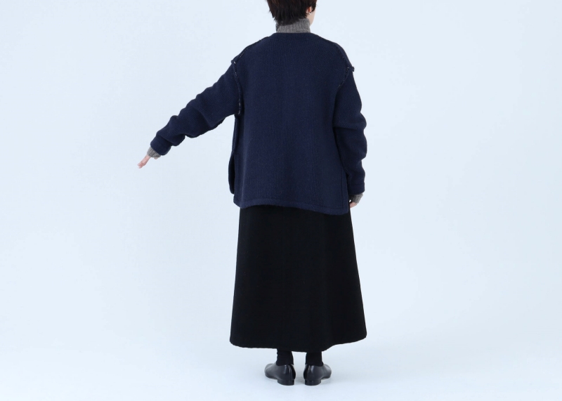 日本奶奶家 蒙古小駝毛口袋針織開衫 3色