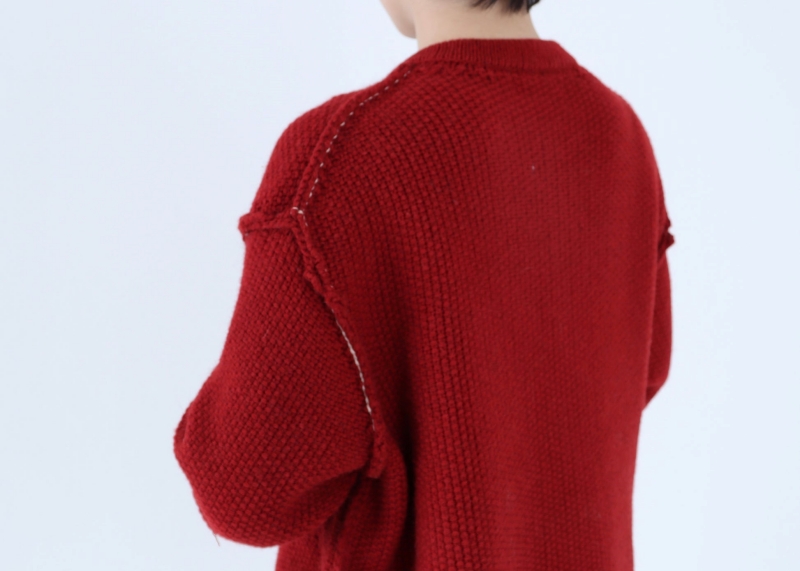 日本奶奶家 蒙古小駝毛口袋針織開衫 3色