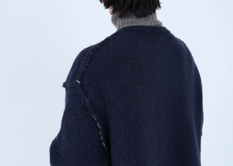 日本奶奶家 蒙古小駝毛口袋針織開衫 3色