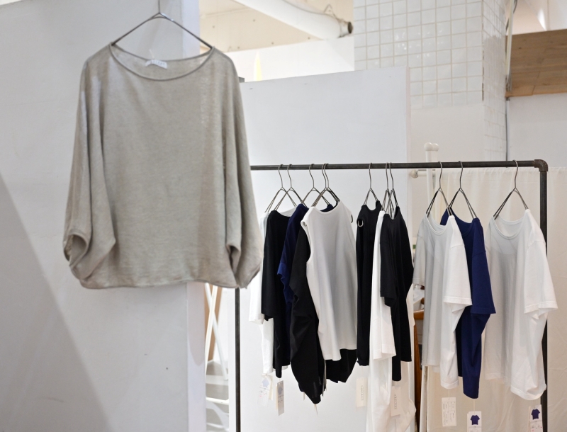 日本奶奶家 比利時麻針織寬袖上衣 4色