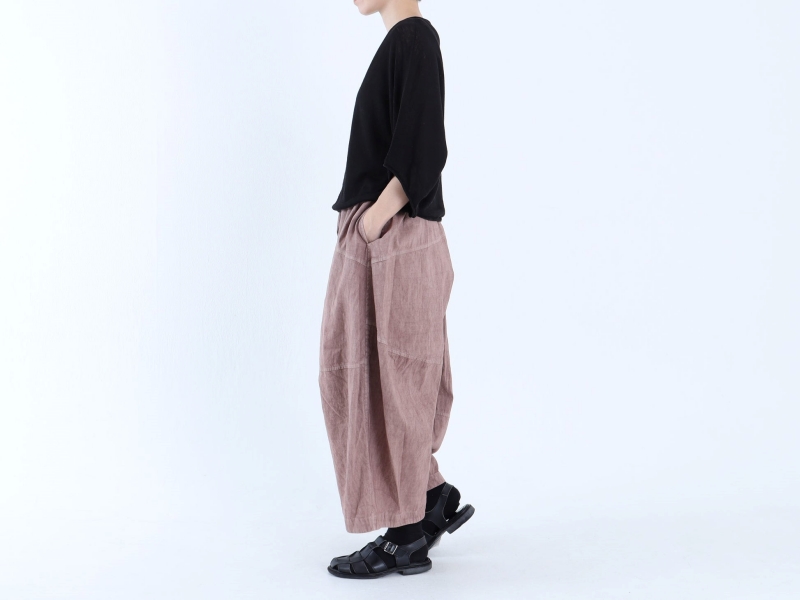 日本奶奶家 比利時麻針織寬袖上衣 4色