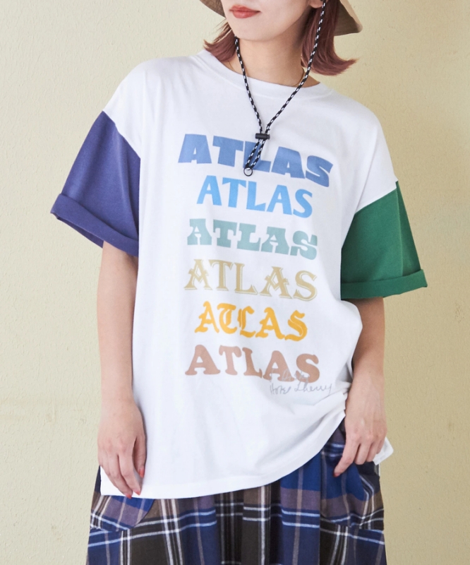 日本品牌 ATLAS古著風綿上衣 2色