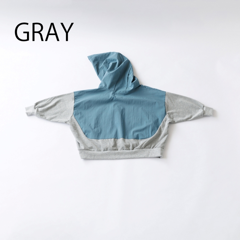 日本伊努伊努 異材質拚色連帽上衣 3色 大人款