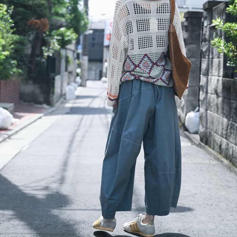 日本品牌 玄關墊風格鉤針編織衫 2色