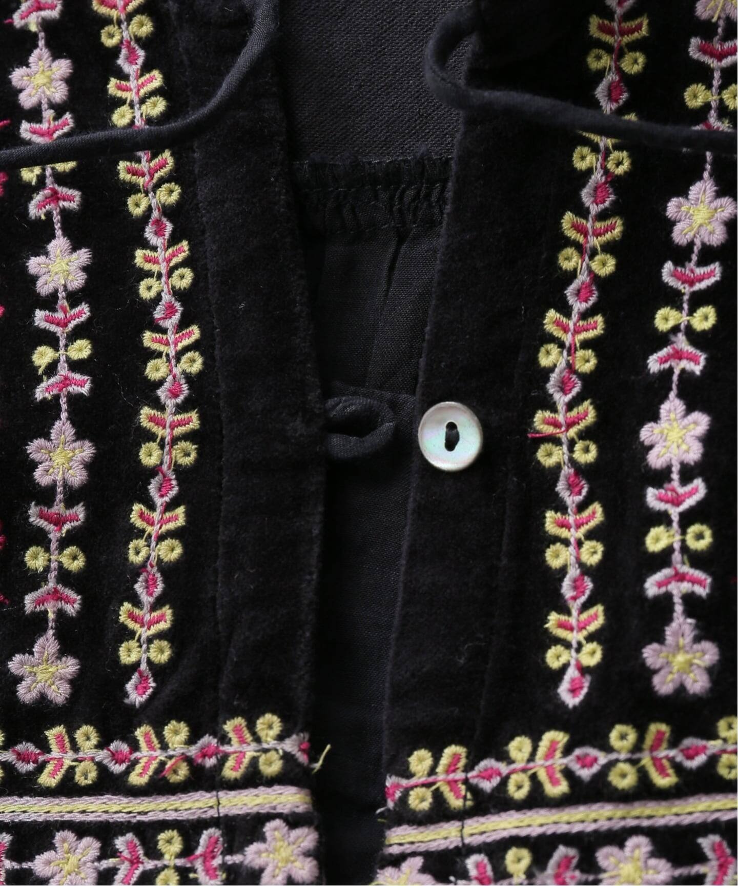 日本品牌 波西米亞風多色刺繡襯衫