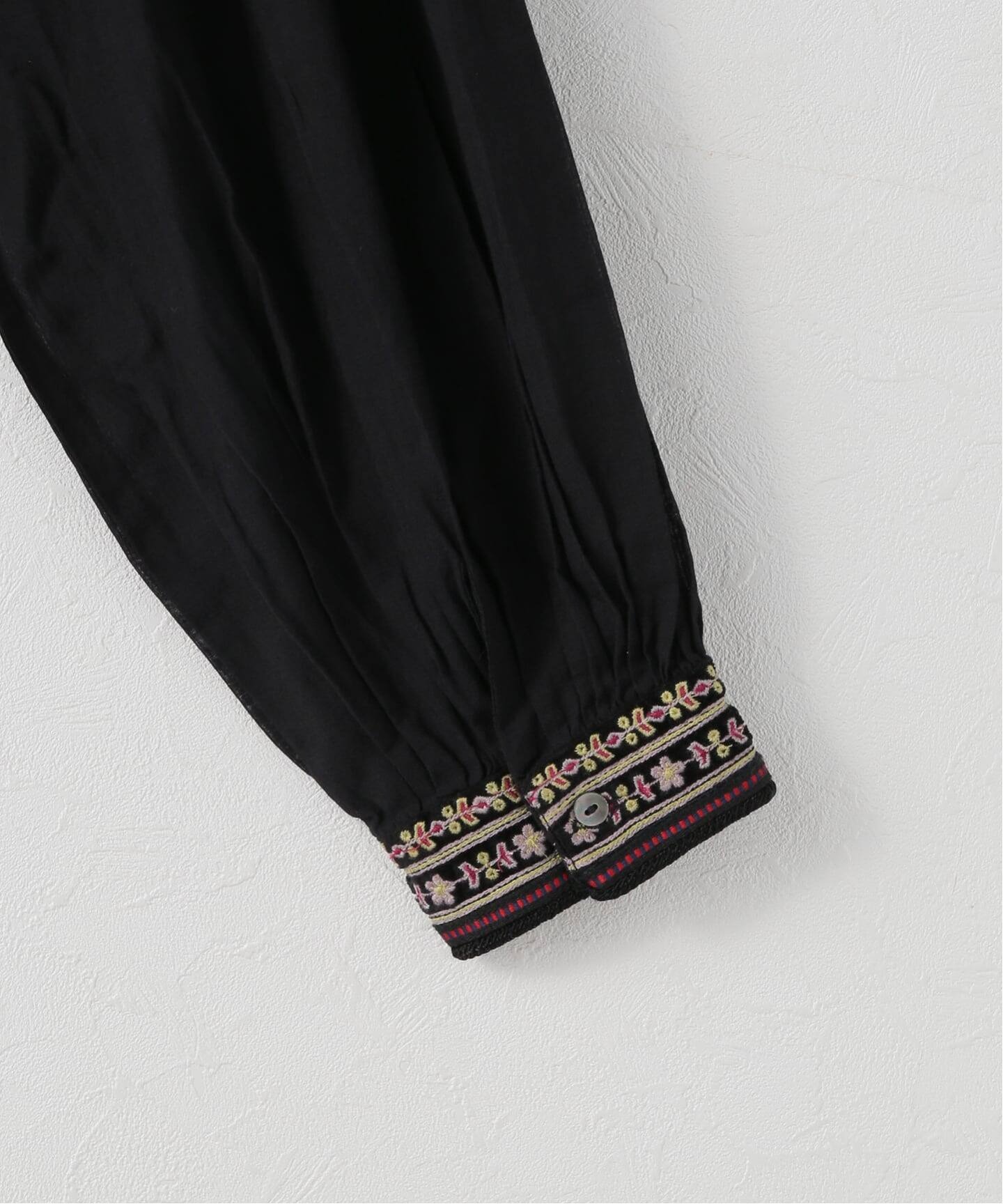 日本品牌 波西米亞風多色刺繡襯衫