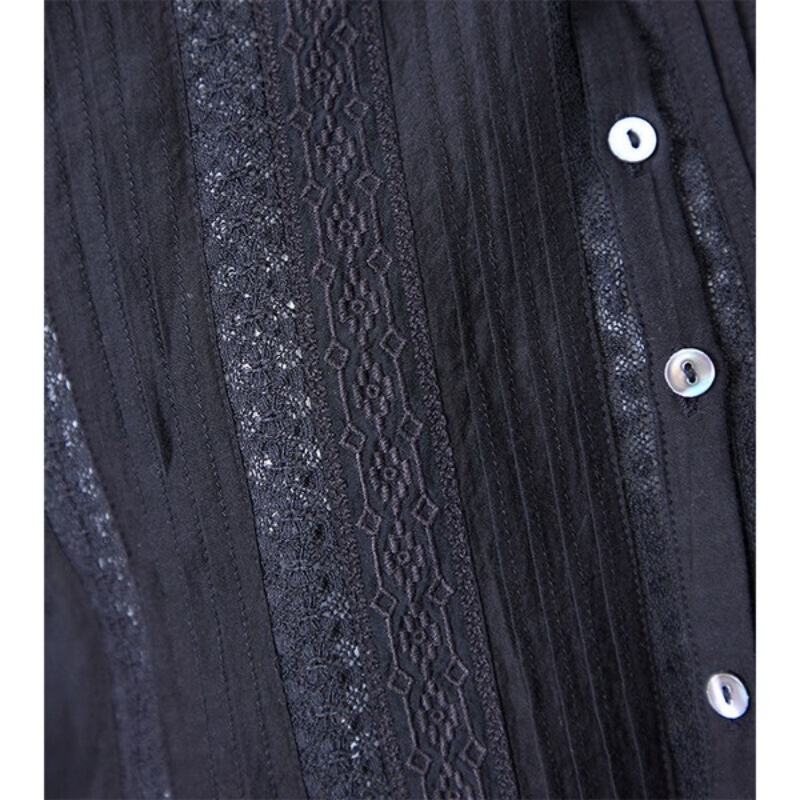 日本品牌 河畔蕾絲雙層上衣 2色