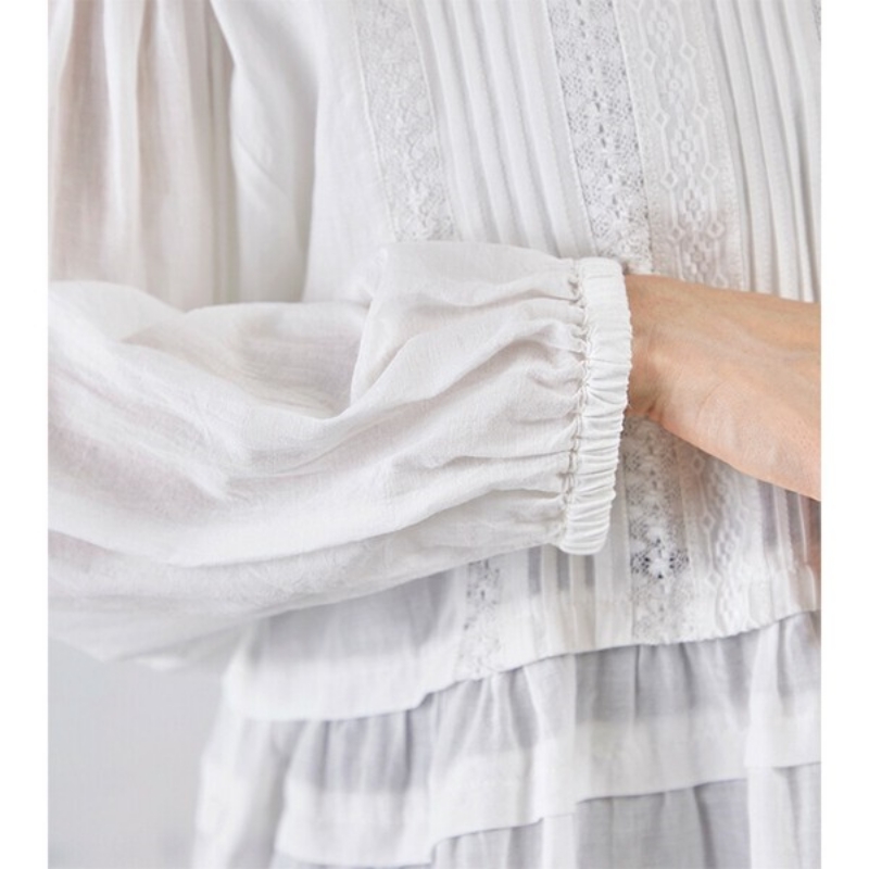 日本品牌 河畔蕾絲雙層上衣 2色