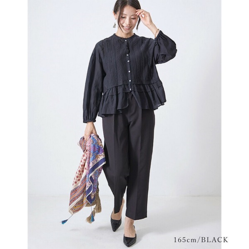 日本品牌 河畔蕾絲雙層上衣 2色