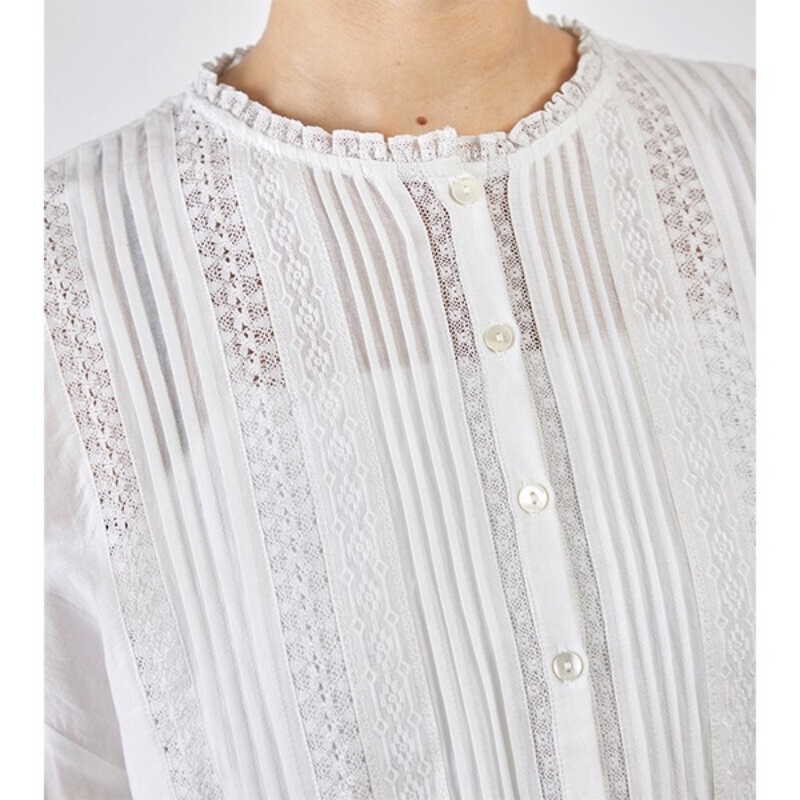 日本品牌 河畔蕾絲雙層上衣 2色