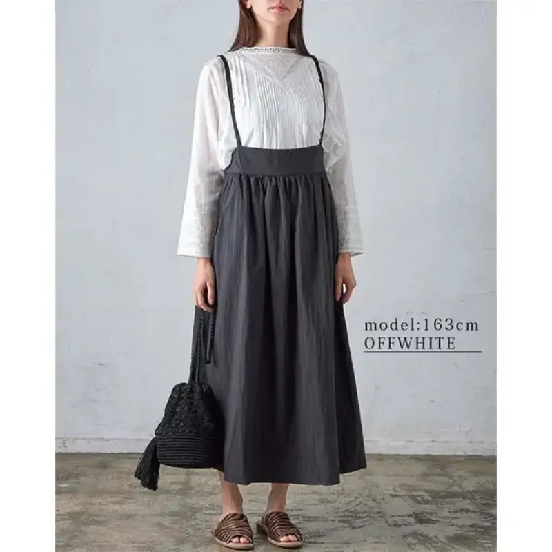 日本品牌 復古刺繡蕾絲褶襉襯衫