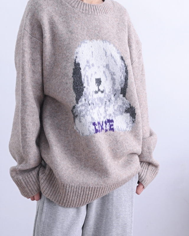 日本品牌 動物刺繡針織上衣 4色